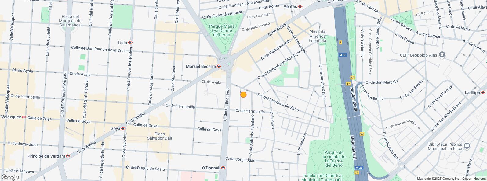 Location Map for Calle Doctor Esquerdo, Salamanca, Madrid, 28028