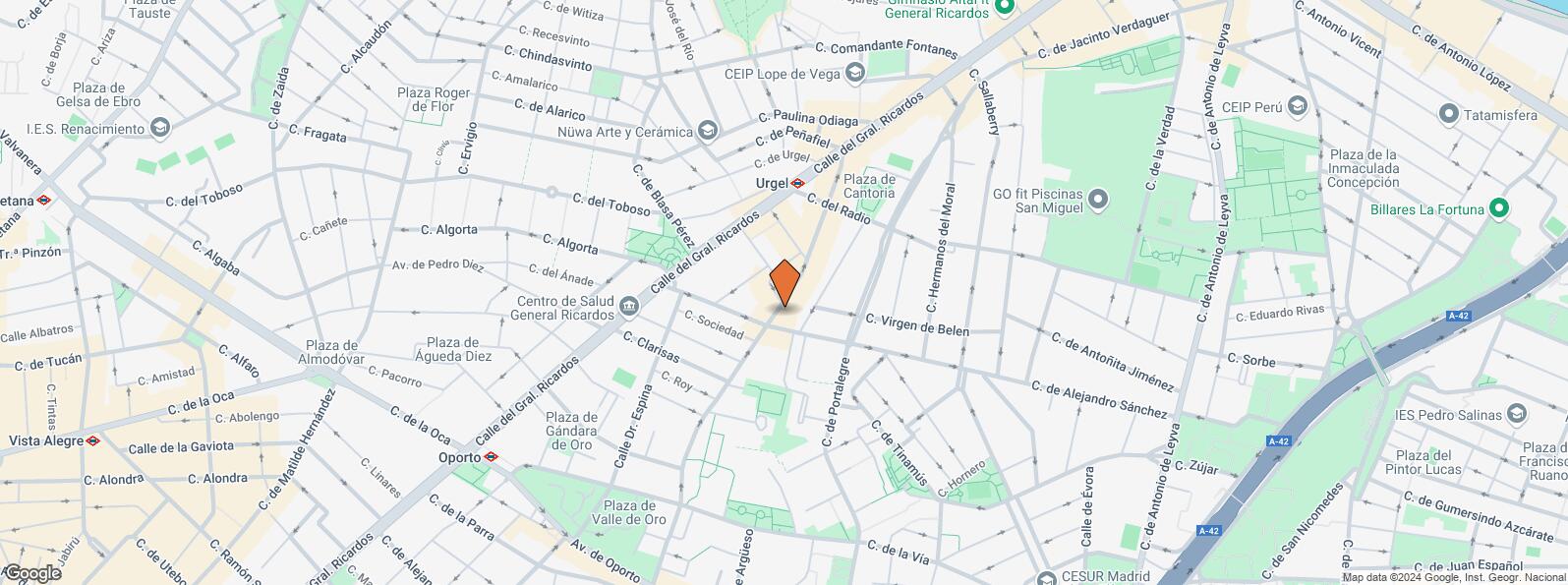 Location Map for Calle Alejandro Sánchez, 23, Carabanchel, Madrid, 28019