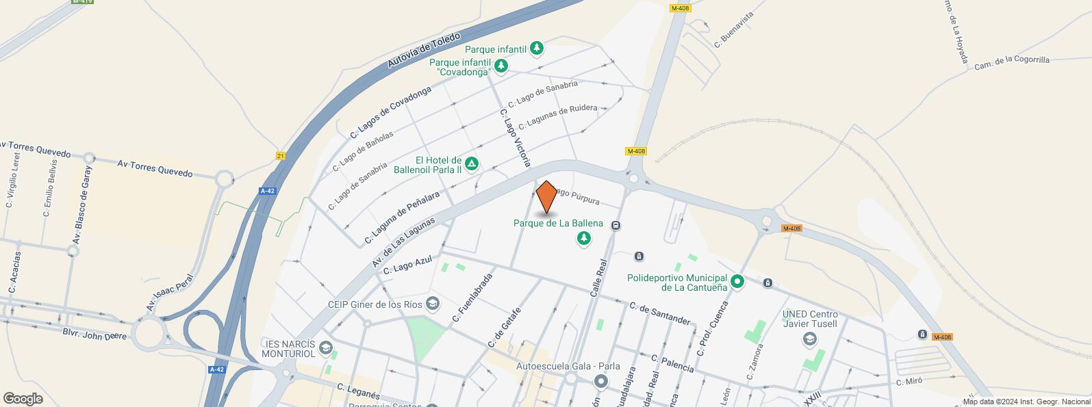 Location Map for Calle Lago Blanco, 4, Parla, Madrid, 28980