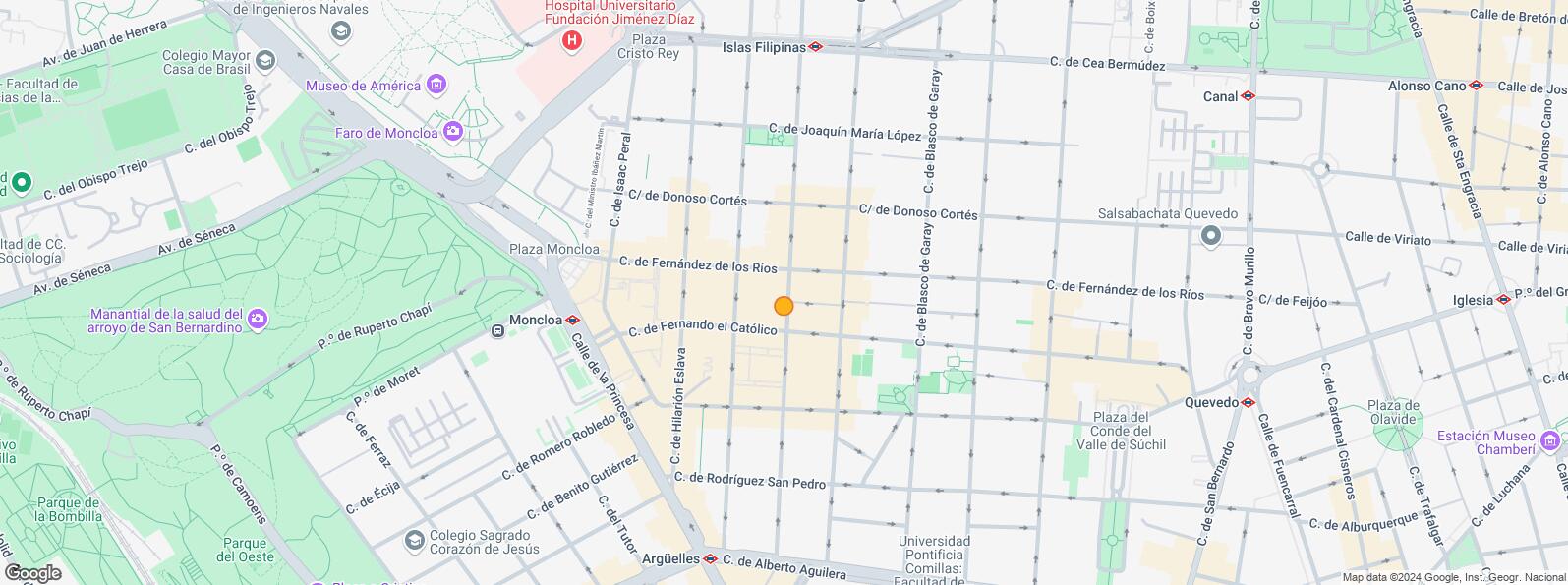 Mapa de Calle Fernando El Católico, Chamberí, Madrid, 28015