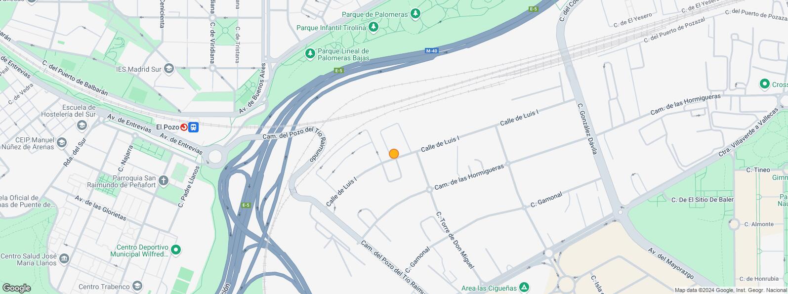 Mapa de Calle Luis I, Villa de Vallecas, Madrid, 28031