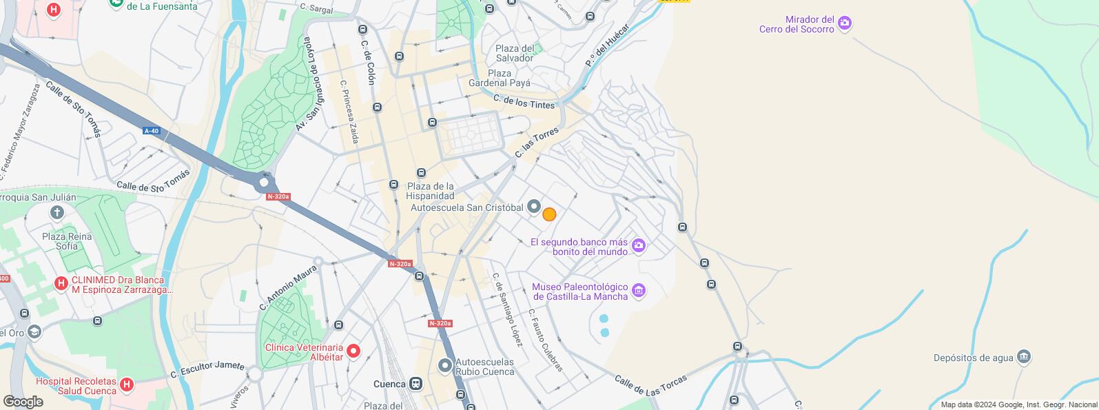 Location Map for Zona céntrica, Cuenca, 16004