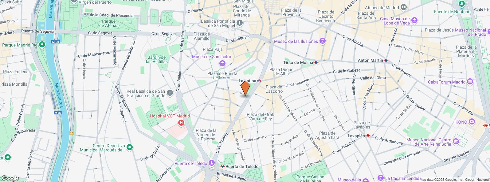 Mapa de Calle Toledo, 58, Centro, Madrid, 28005