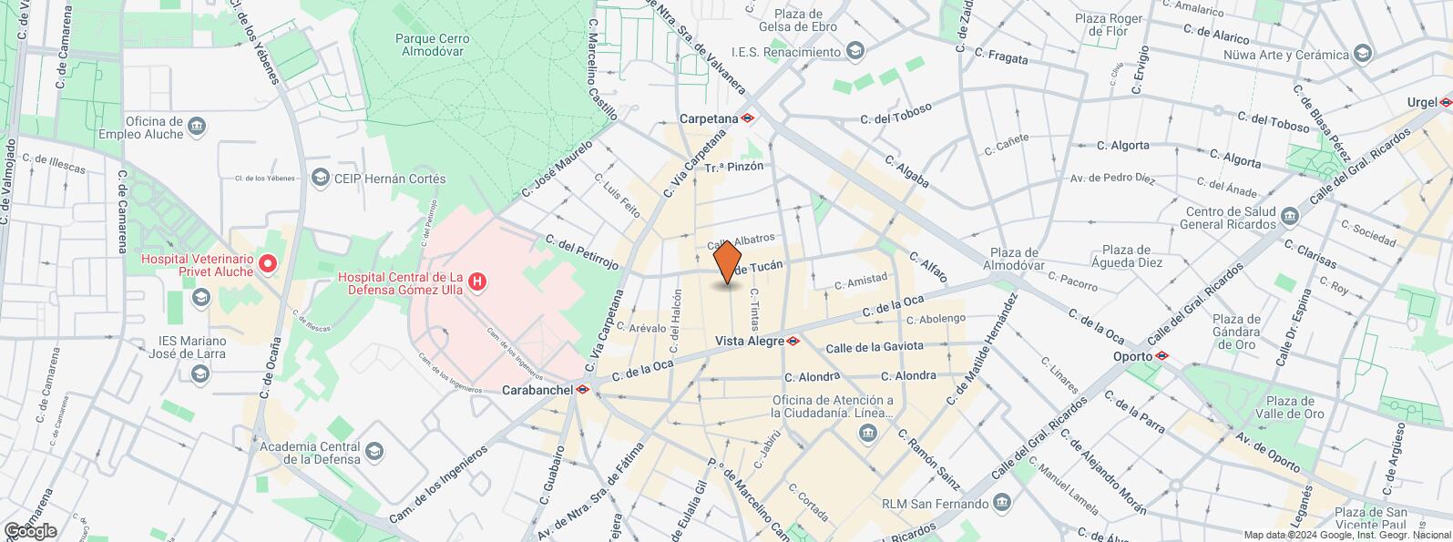 Location Map for Calle Bernardina Aranguren, 8, Carabanchel, Madrid, 28025