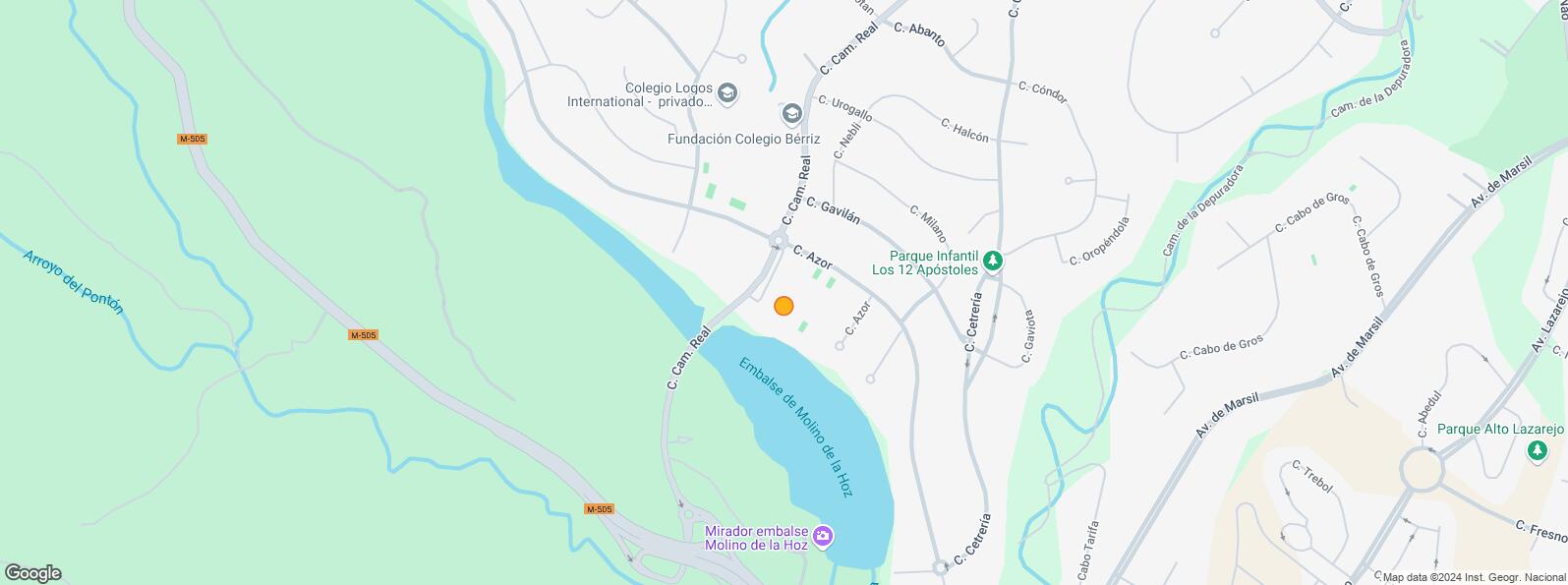 Mapa de Zona Molino de la Hoz, Las Rozas de Madrid, Madrid, 28230