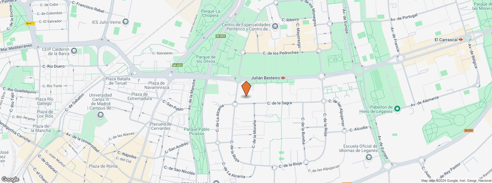 Location Map for Calle Sagra, 5, Leganés, Madrid, 28915