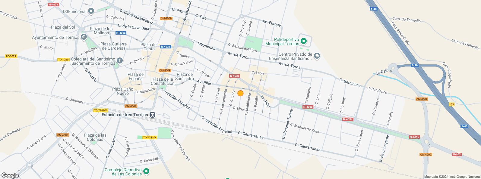 Location Map for Calle Vega, Torrijos, Toledo, 45500