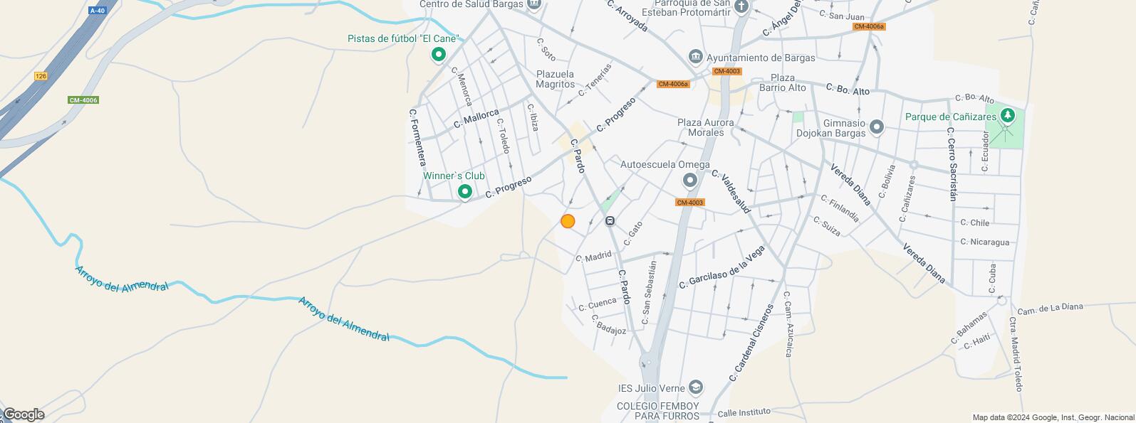 Location Map for Calle Ciudad Real, S/N, Bargas, Toledo, 45593