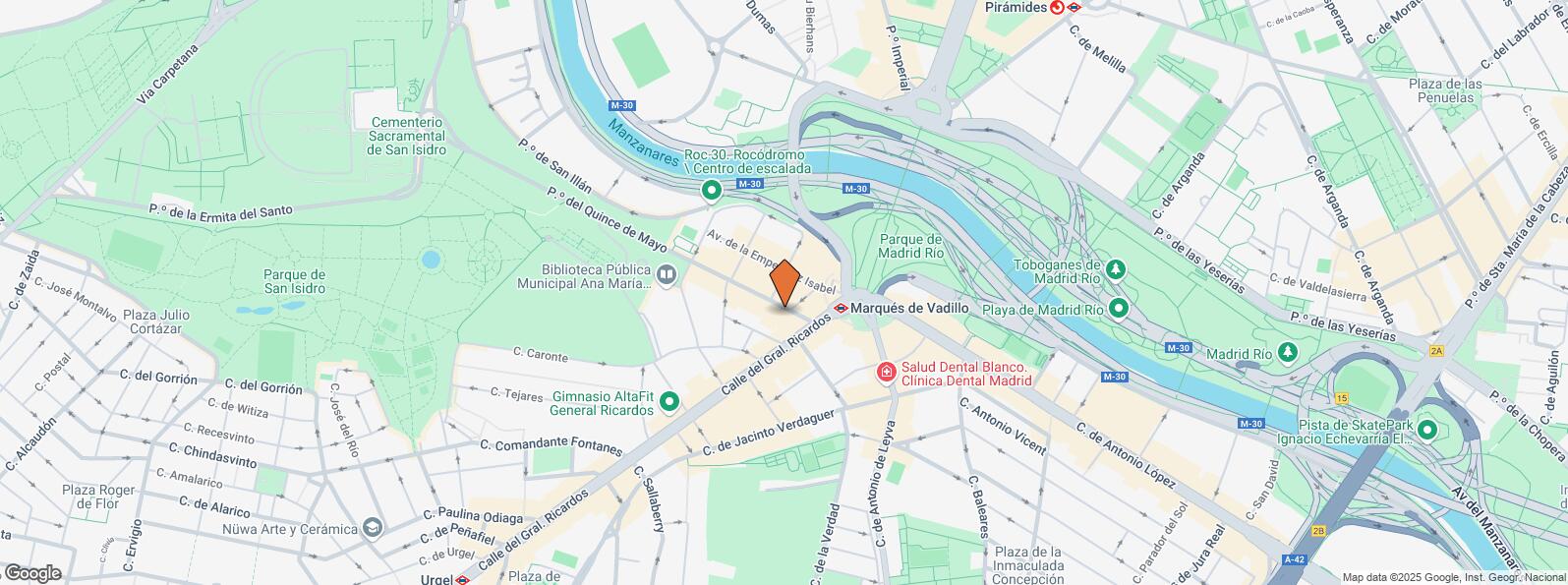 Location Map for Paseo Quince de Mayo, 3, Carabanchel, Madrid, 28019