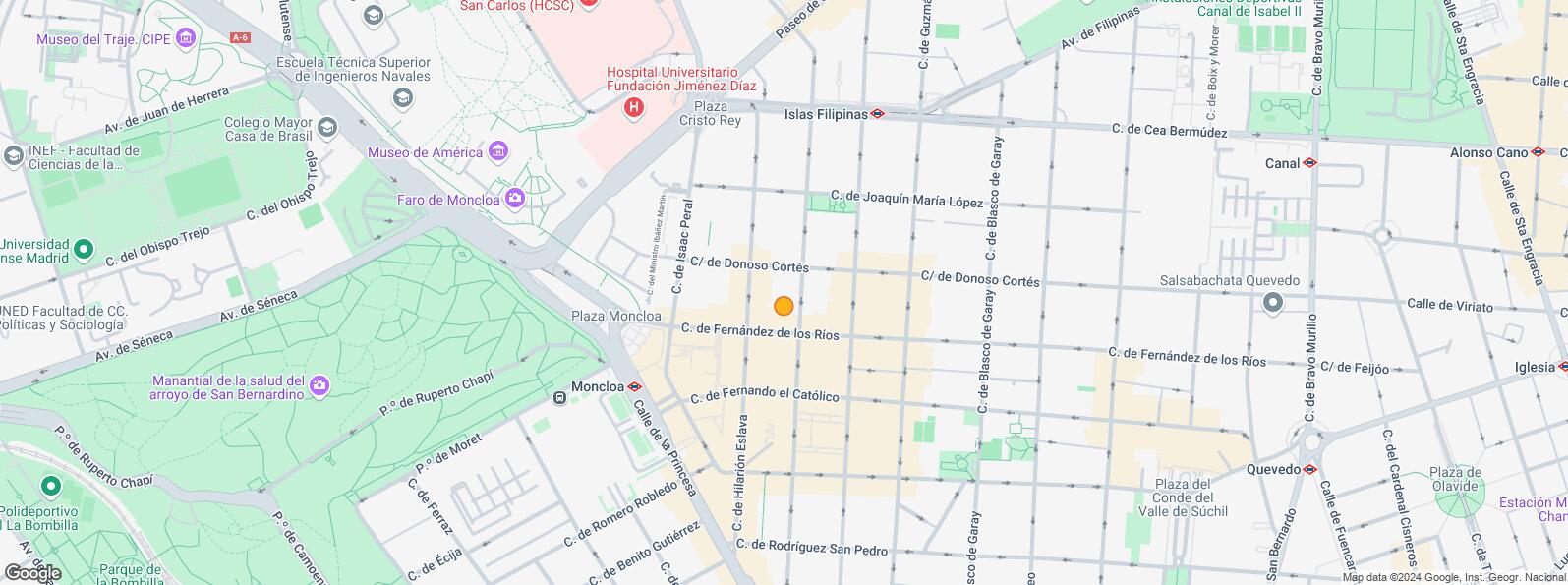 Mapa de Calle Hilarión Eslava, Chamberí, Madrid, 28015