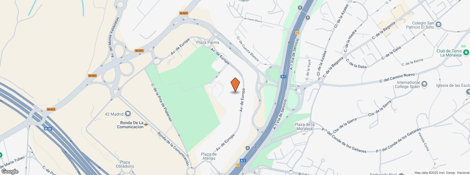 Location Map for Edificio Gosa, Avenida Europa, 16, Alcobendas, Madrid, 28108