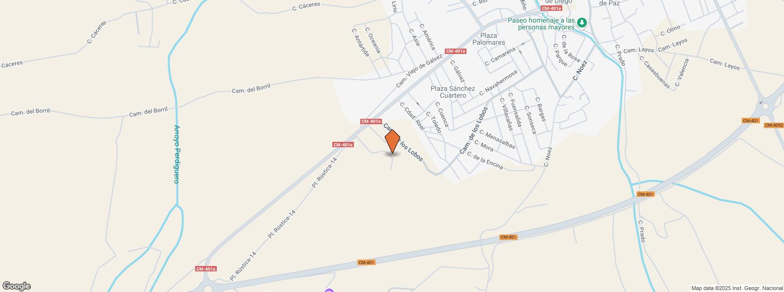 Location Map for Carretera Navalpino, 9, Guadamur, Toledo, 45160