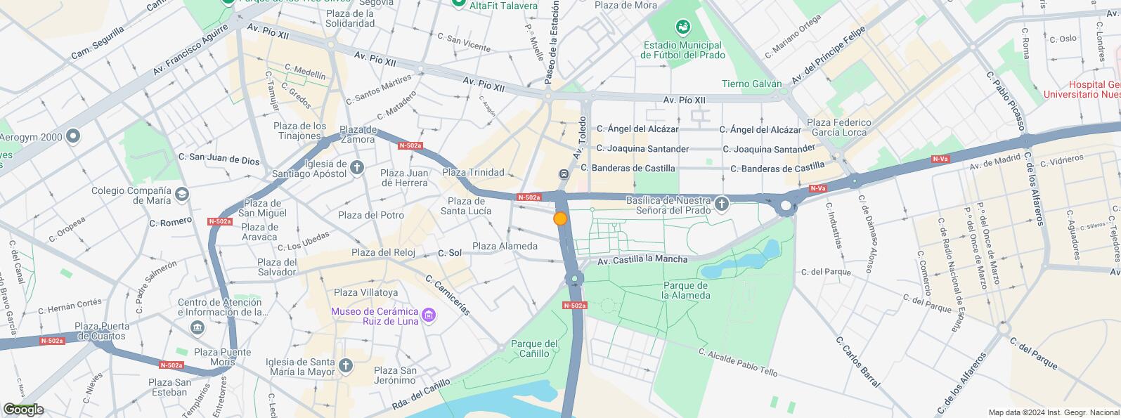 Location Map for Avenida Gregorio Ruiz, Talavera de la Reina, Toledo, 45600