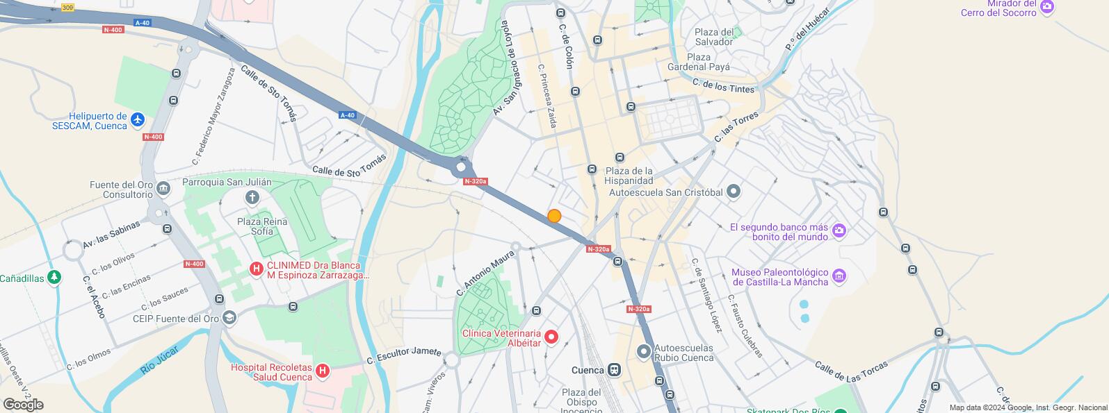 Location Map for Calle José Luis Álvarez de Castro, Cuenca, 16002