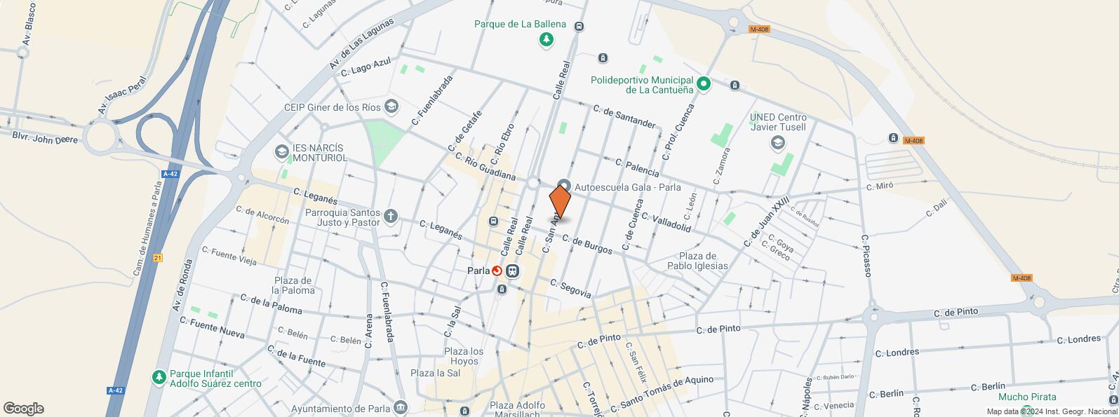 Location Map for Calle San Antón, 72, Parla, Madrid, 28980