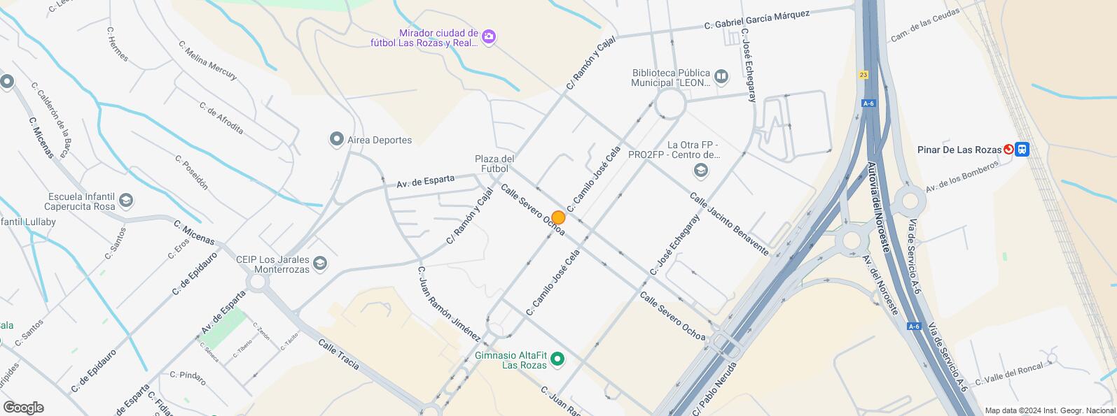 Mapa de Calle Camilo José Cela, Las Rozas de Madrid, Madrid, 28230