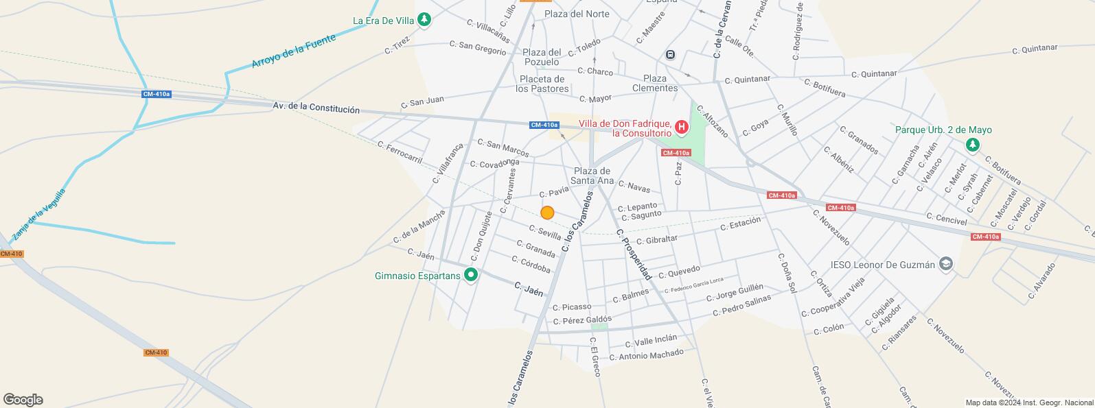 Location Map for Calle San Marcos, La Villa de Don Fadrique, Toledo, 45850