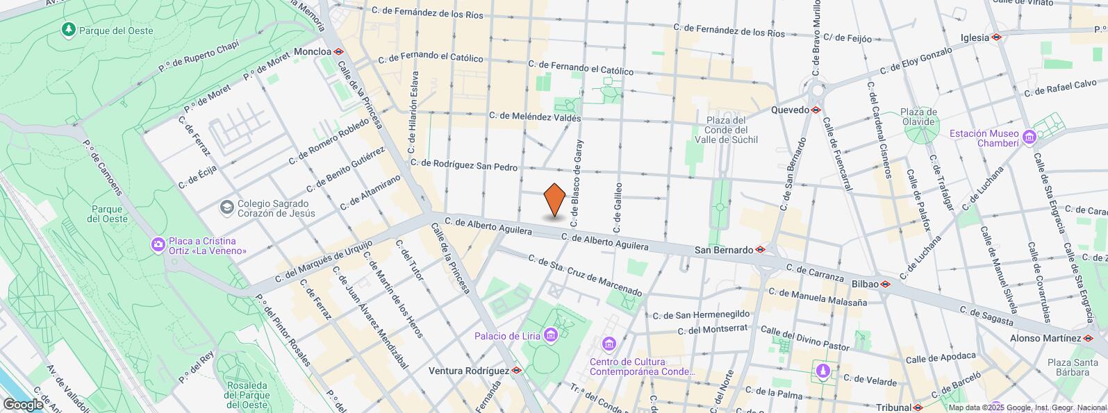 Location Map for Calle Alberto Aguilera, 48, Chamberí, Madrid, 28015