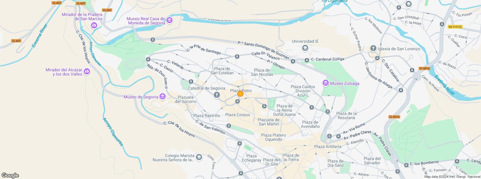 Location Map for Calle Juan Bravo, Segovia, 40001