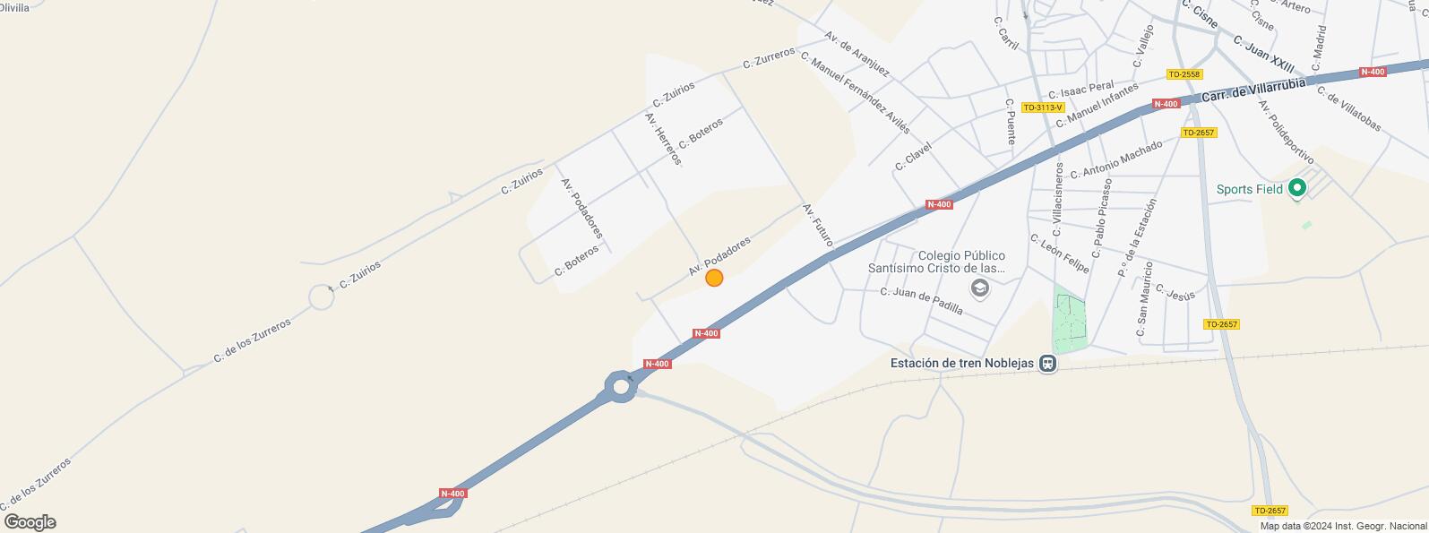 Location Map for Carretera Ocaña, Noblejas, Toledo, 45350