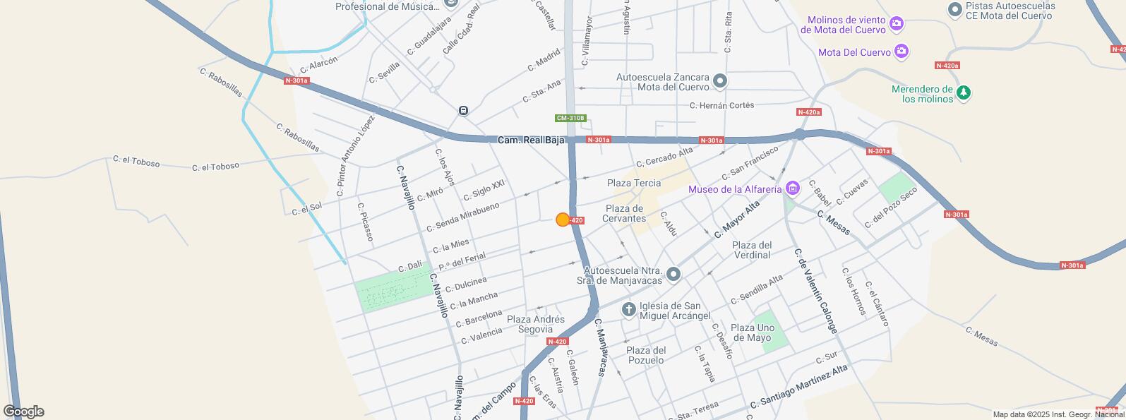 Location Map for Calle Don Sabino, Mota del Cuervo, Cuenca, 16630