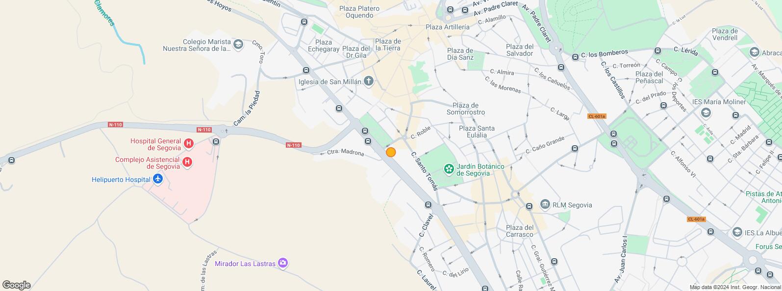 Location Map for Zona Centro, Segovia, 40002