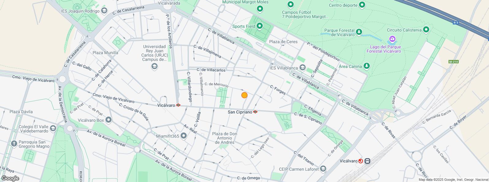 Location Map for Calle Mercurio, Vicálvaro, Madrid, 28032