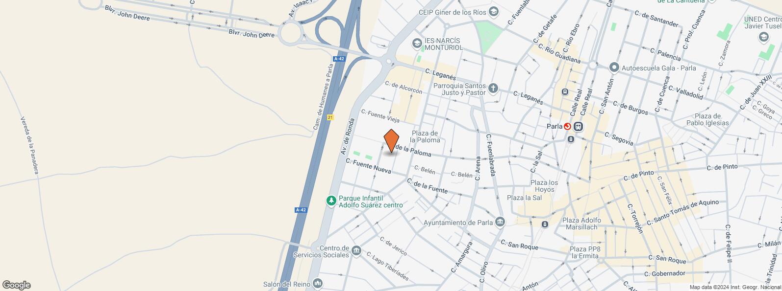 Location Map for Calle De La Pila, 3, Parla, Madrid, 28980