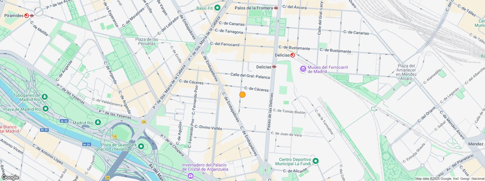 Location Map for Zona Arganzuela, Arganzuela, Madrid, 28045