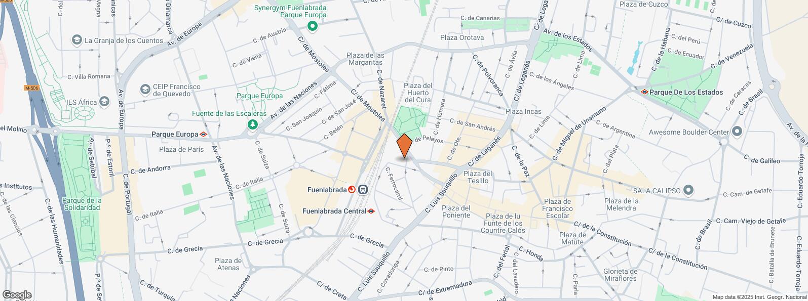 Mapa de Calle Delicias, 2, Fuenlabrada, Madrid, 28944