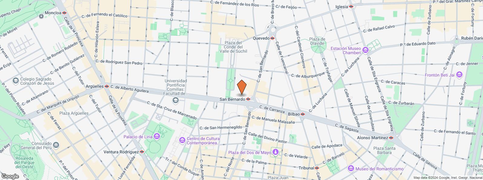 Location Map for Calle Alberto Aguilera, 4, Chamberí, Madrid, 28015