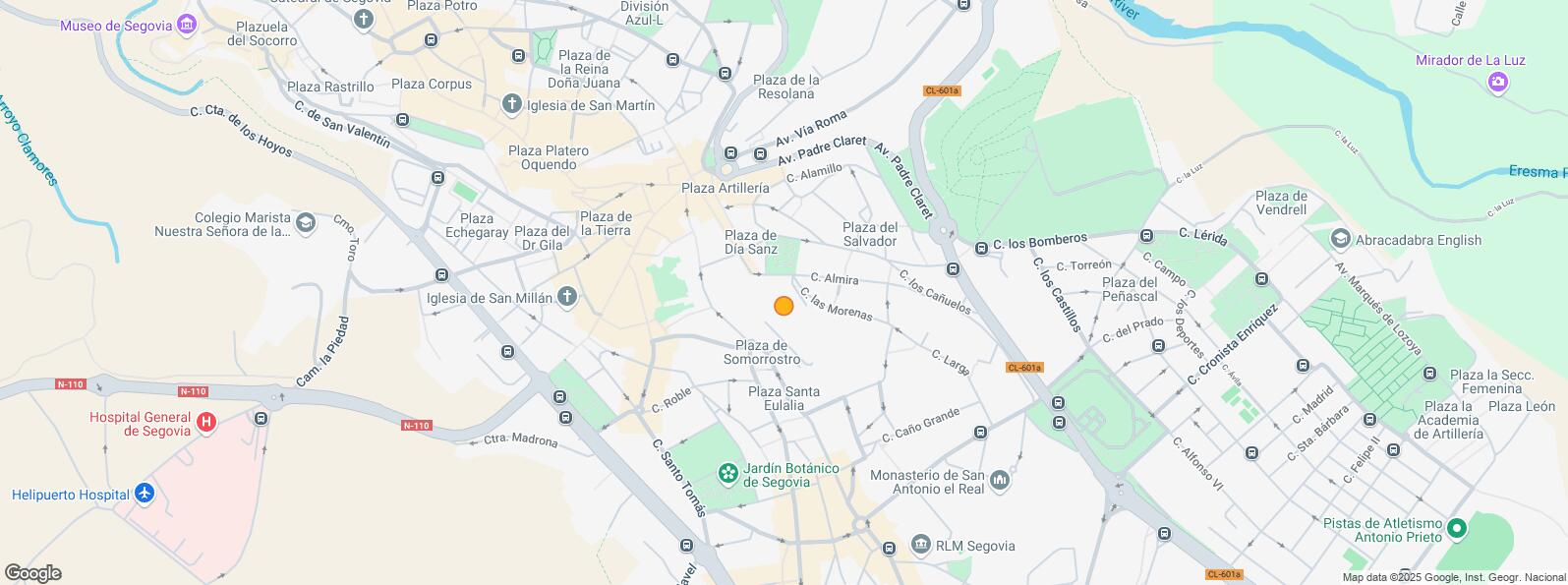 Mapa de Calle Muerte y Vida, Segovia, 40005