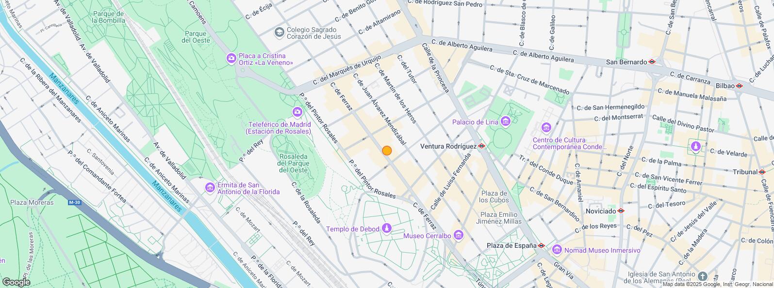 Location Map for Zona Arguelles, Moncloa - Aravaca, Madrid, 28008