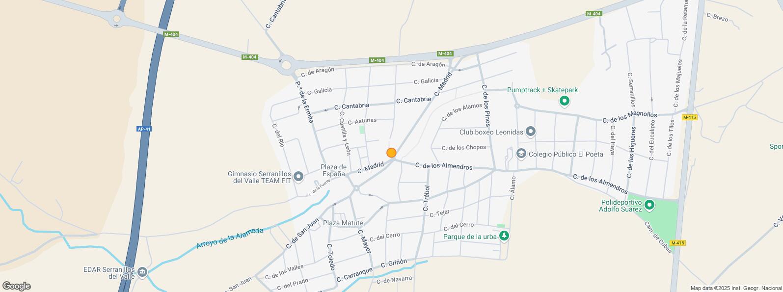 Location Map for Calle Asturias, Serranillos del Valle, Madrid, 28979