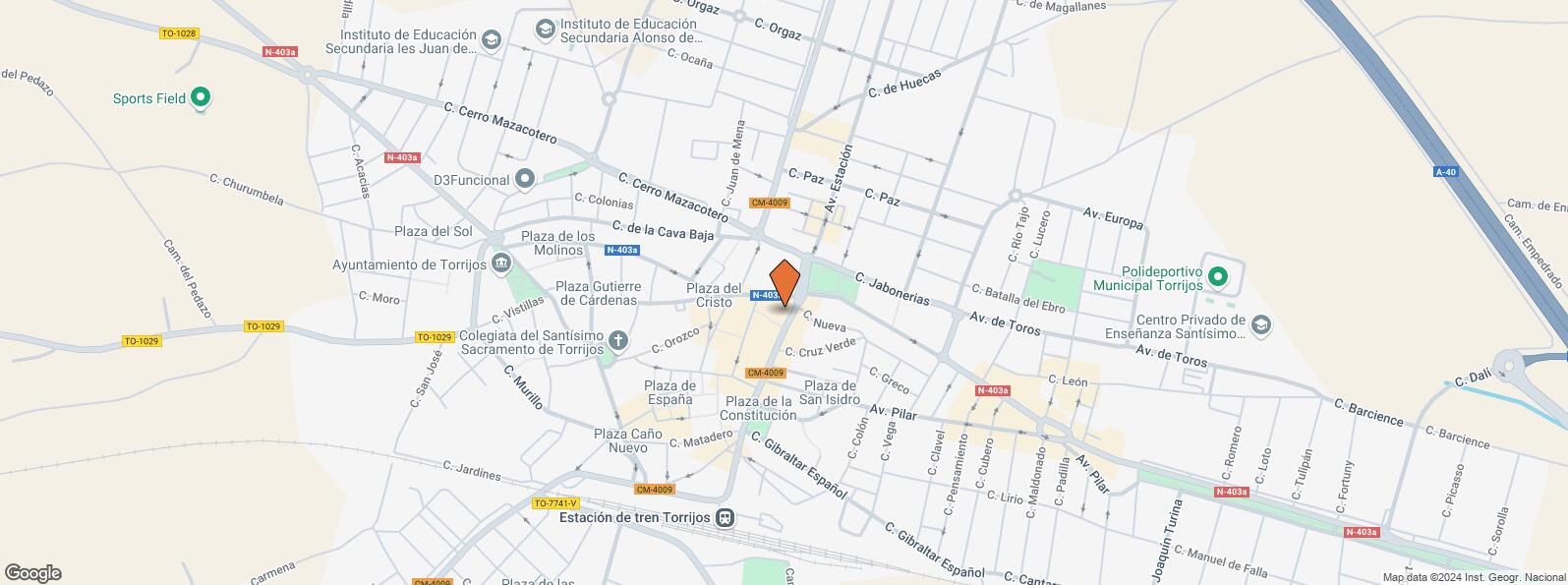 Location Map for Avenida Estación, 51, Torrijos, Toledo, 45500