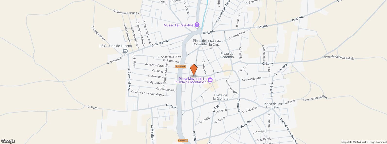 Location Map for Calle Alfares, 39, La Puebla de Montalbán, Toledo, 45516