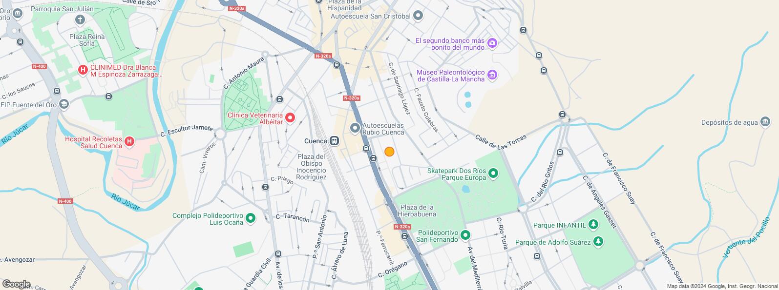 Location Map for Calle Fermín Caballero, Cuenca, 16004