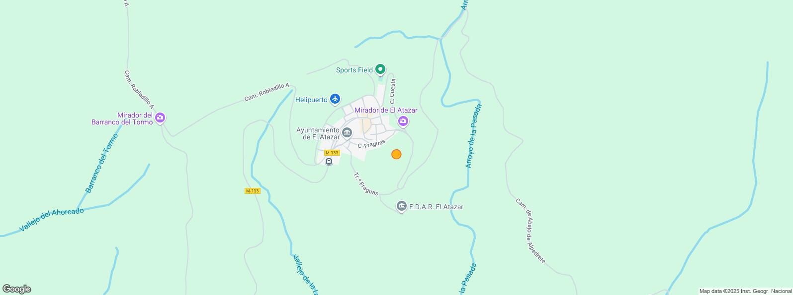 Location Map for Travesía Cuesta, El Atazar, Madrid, 28189