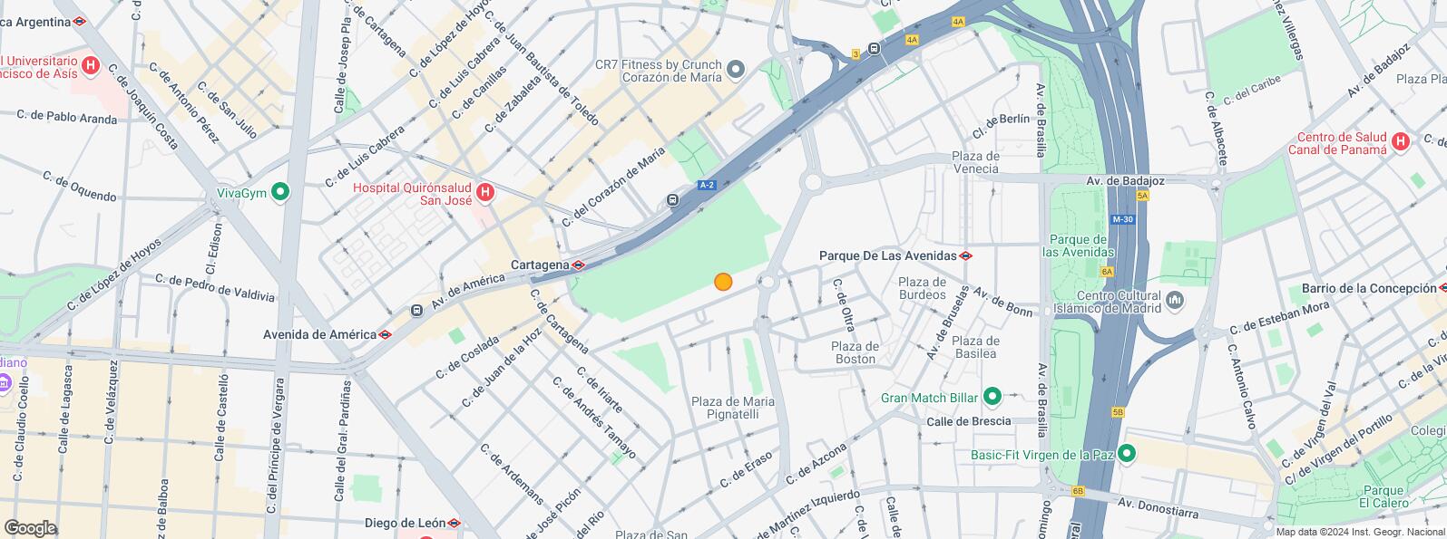 Mapa de Calle Marqués de Monteagudo, Salamanca, Madrid, 28028