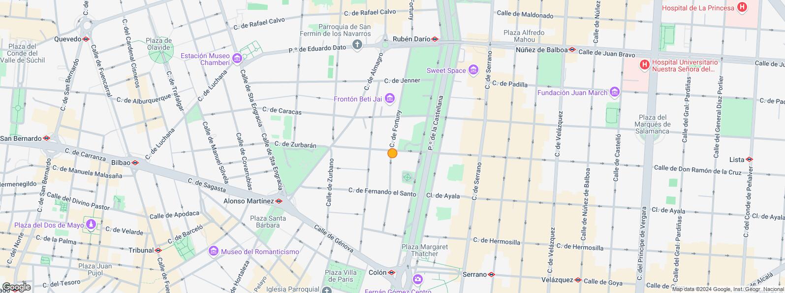 Mapa de Calle Monte Esquinza, Chamberí, Madrid, 28010