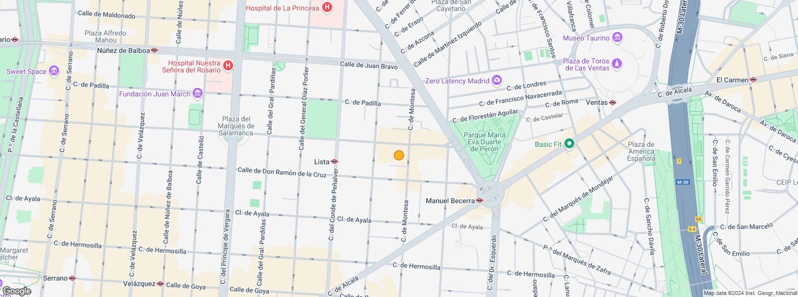 Mapa de Calle Montesa, Salamanca, Madrid, 28006