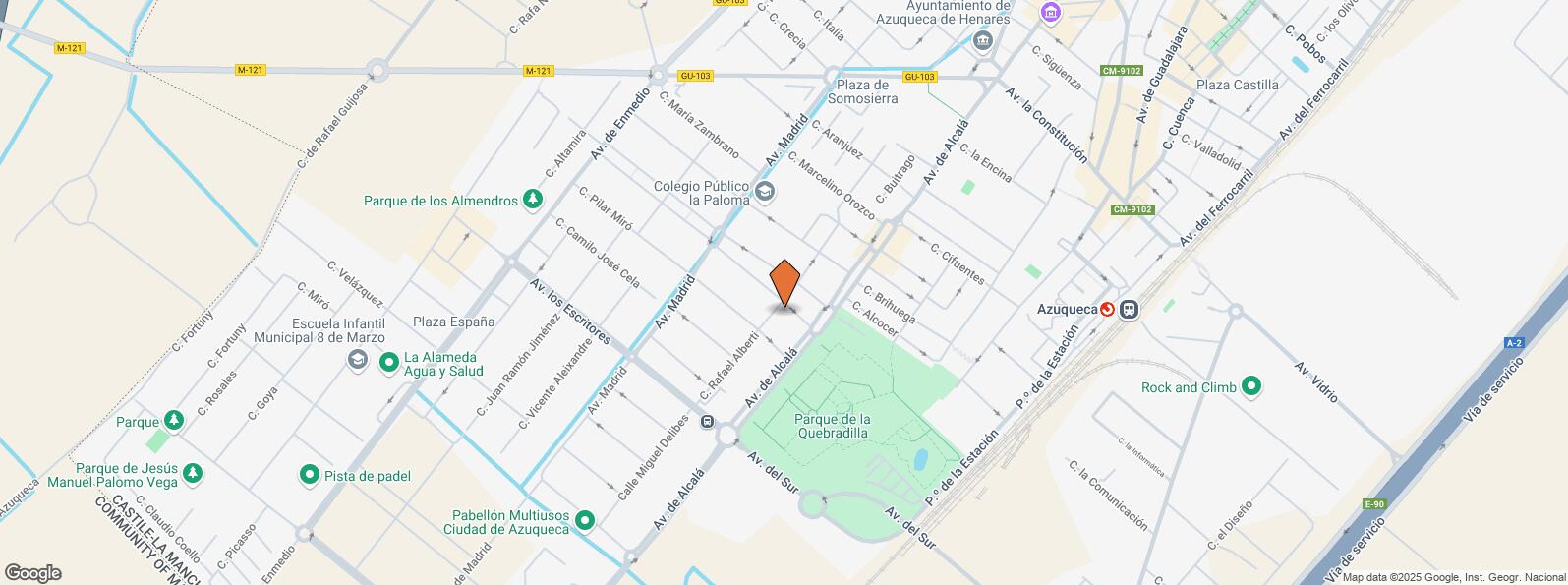 Location Map for Calle Federico García Lorca, 1, Azuqueca de Henares, Guadalajara, 19200