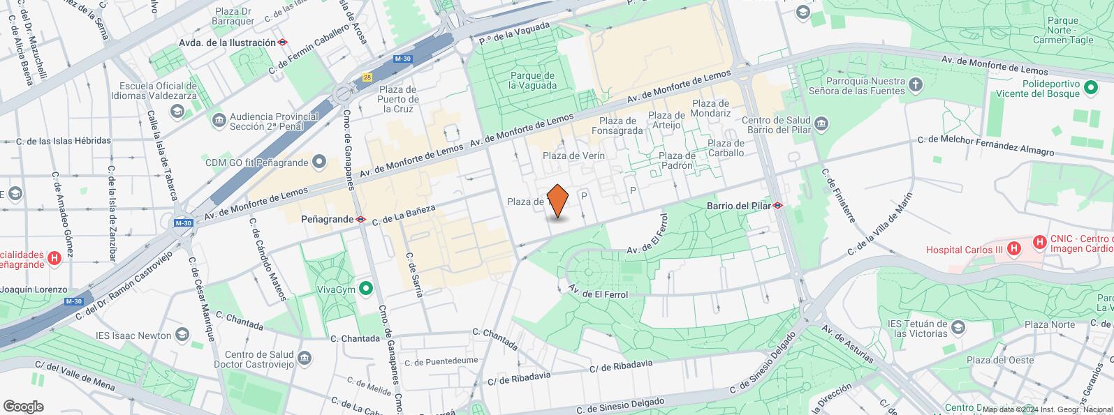 Location Map for Calle Melchor Fernández Almagro, 78, Fuencarral - El Pardo, Madrid, 28029