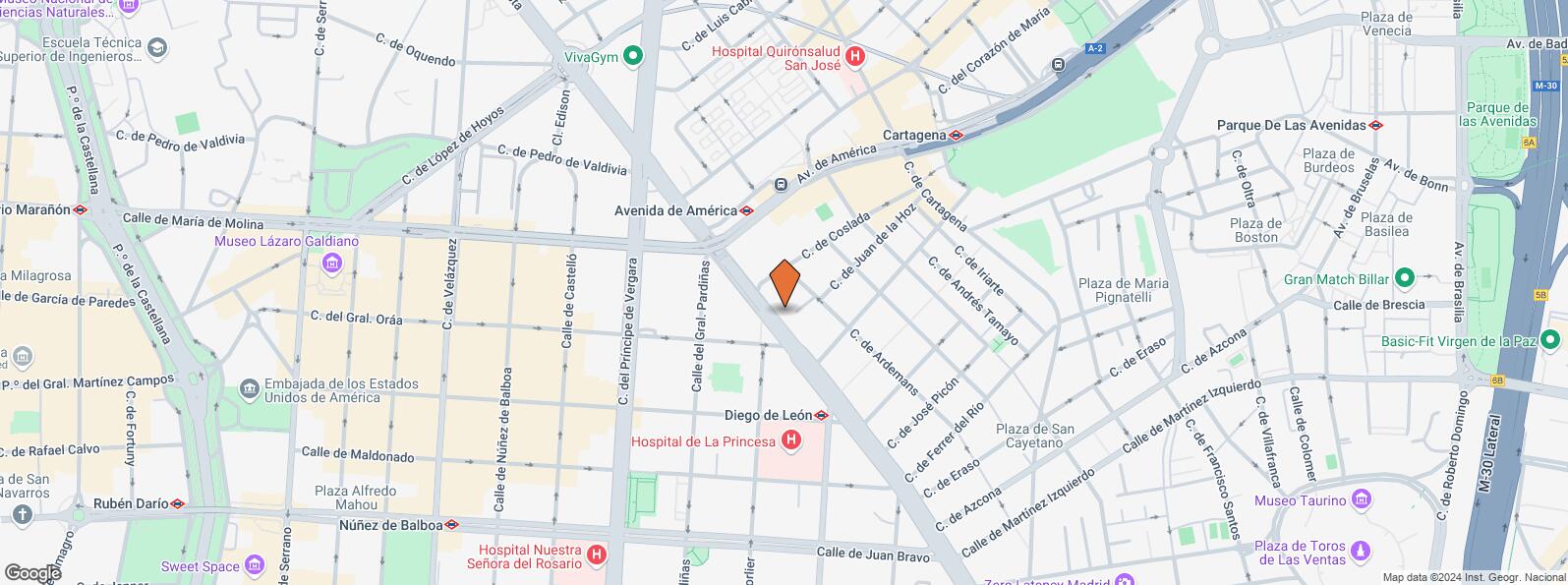 Mapa de Calle de Francisco Silvela, 76, Salamanca, Madrid, 28028