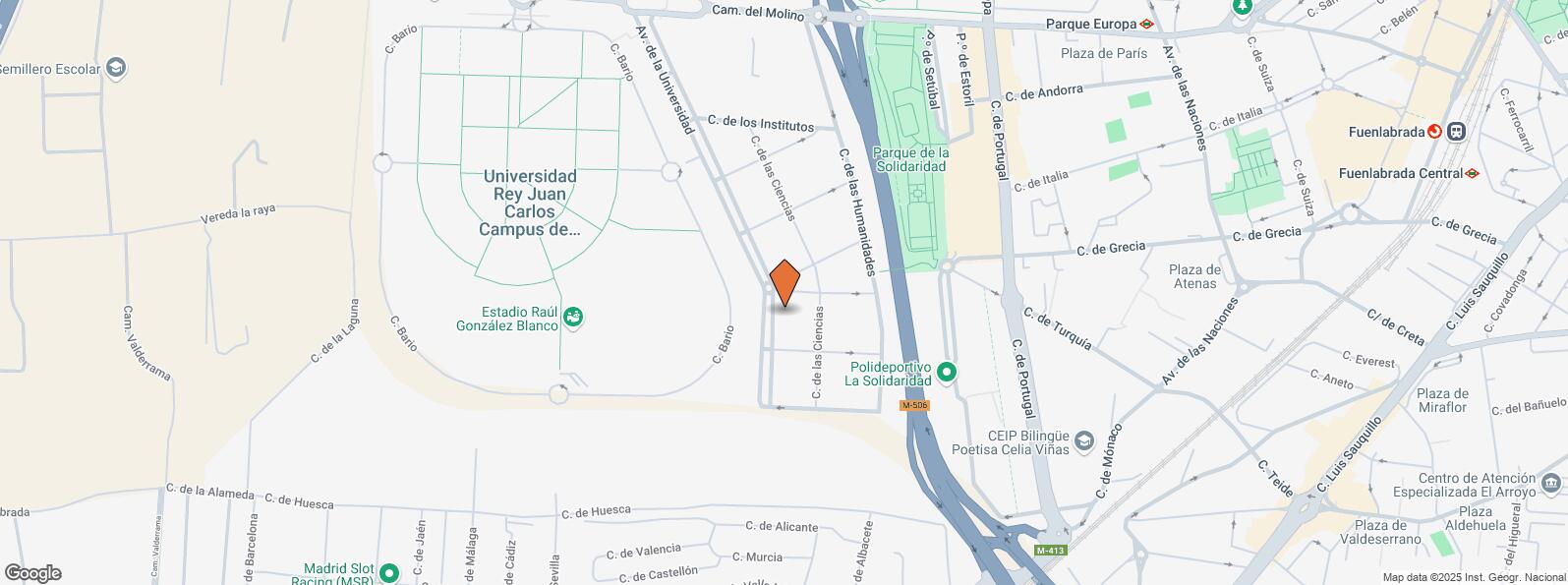 Location Map for Avenida Universidad, 13, Fuenlabrada, Madrid, 28942