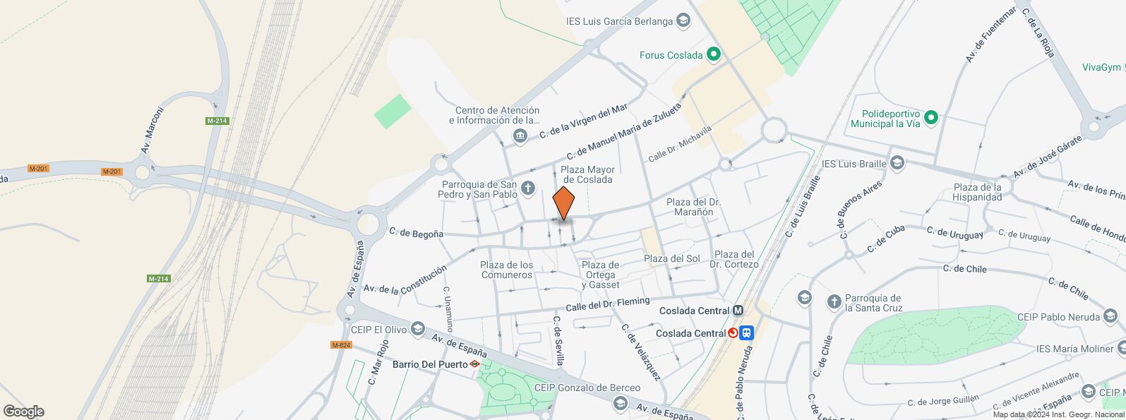 Mapa de Calle Oneca, 4, Coslada, Madrid, 28820