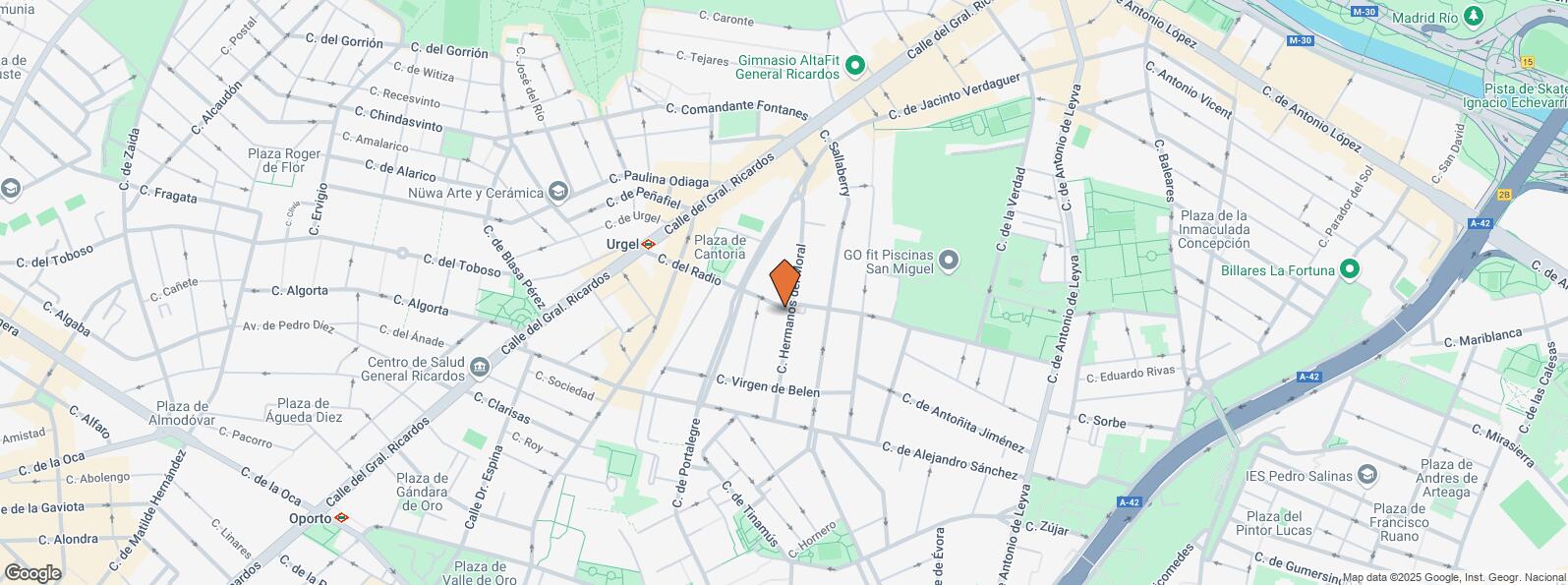 Location Map for Calle Radio, 32, Carabanchel, Madrid, 28019