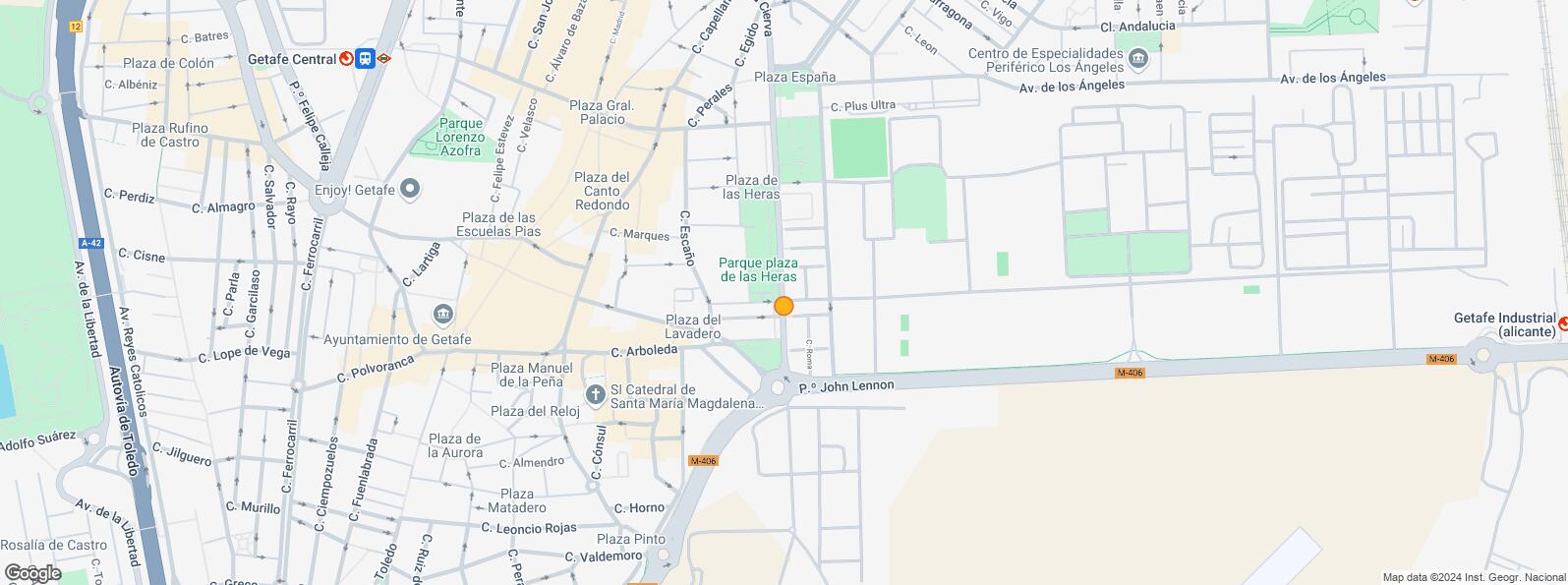 Location Map for Centro urbano, Getafe, Madrid, 28901