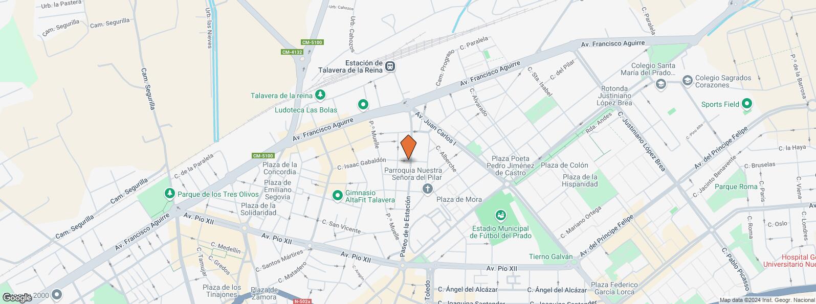 Location Map for Paseo Estación, 39, Talavera de la Reina, Toledo, 45600