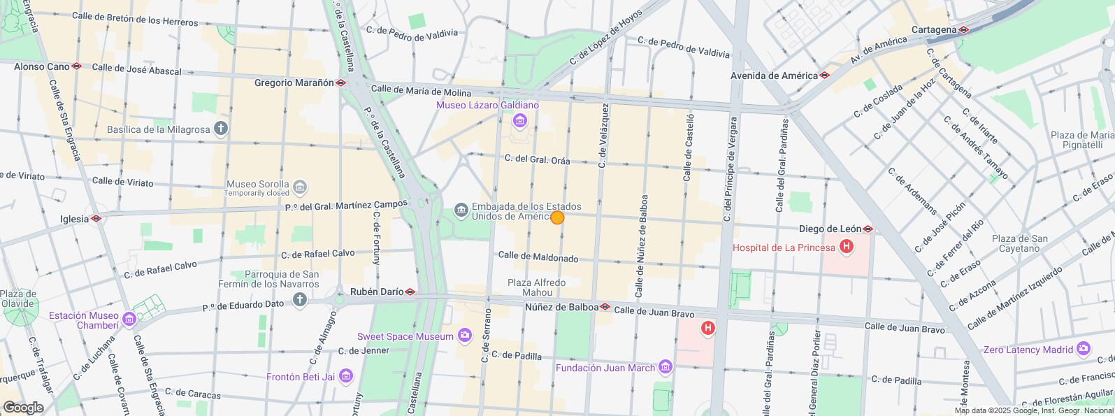 Mapa de Calle Maldonado, Salamanca, Madrid, 28006